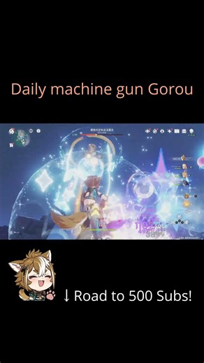 Daily machine gun Gorou #genshinimpact #genshin #gorou