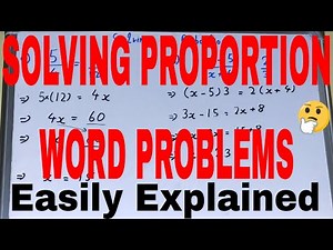 How to solve proportion word problems|Solving proportions with variables|Proportion solved examples