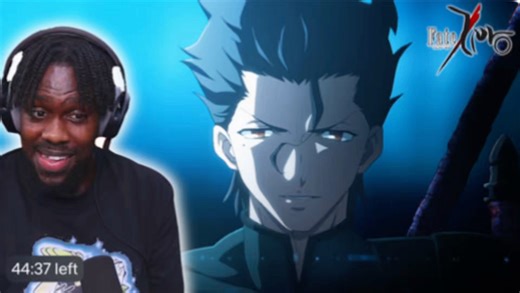 【fate zero】完整版reaction04:黑人小哥观看saber VS lancer超燃现场