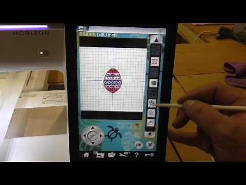 Rotate an Embroidery Design on the Janome Memory Craft 15000