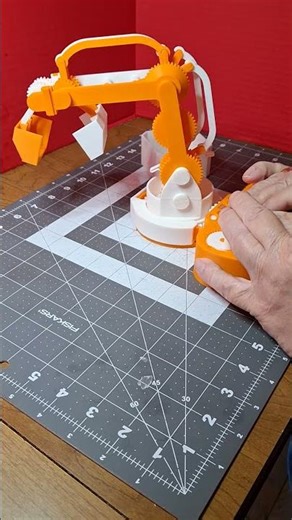 4DOF Robotic Arm with No Actuators on it! #3dprinting #robot #engineer #gears