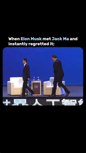 beyondstartup.s on Instagram: "Elon Musk and Jack Ma met onstage at the 2019 World Artificial Intelligence Conference in Shanghai for a 45-minute discussion on Al, space exploration, and humanity's future, which quickly turned awkward and tense, spawning viral clips claiming Musk "instantly regretted" it. Jack Ma kicked off with a jab, rejecting "Artificial Intelligence" in favor of "Alibaba Intelligence," leaving Musk momentarily stunned as he muttered, "Yeah. Might end up being true." Ma conti