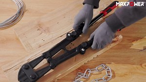 MAXPOWER 24-inch Bolt Cutter, Foldable Bolt Cutters with Soft Grip Ergonomic Non-Slip Handle, Heavy Duty Bolt Chain Padlock Wire Cutting Tool