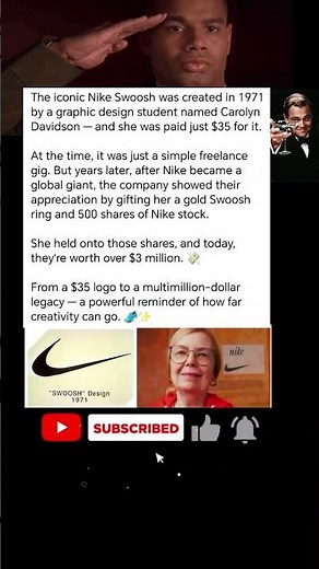 How Carolyn Davidson Became a Millionaire with a Swoosh 💸✔️ | The Nike Logo Story!