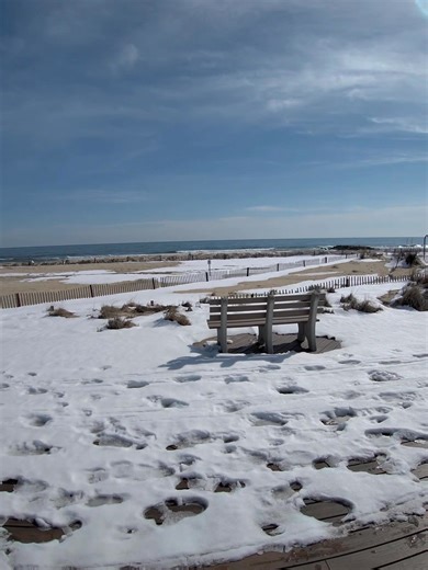 Belmar DPW has to get the beach ready by March 9 — after that, they’re not allowed to have heavy equipment on the beach. That means they’ve got a lot to knock out fast: pulling down the snow fences, cleaning up, and getting everything set for the season. It’s a state-mandated deadline, so the clock’s ticking. | Belmar Beach NJ