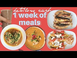Week of Keto Meals | Low Carb Natural Healthy foods | Sample Ketogenic Diet Meal Plan #7dayketoplan