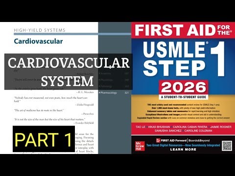 First aid CVS part 1 || cardiovascular system || first aid lectures || first aid USMLE step 1