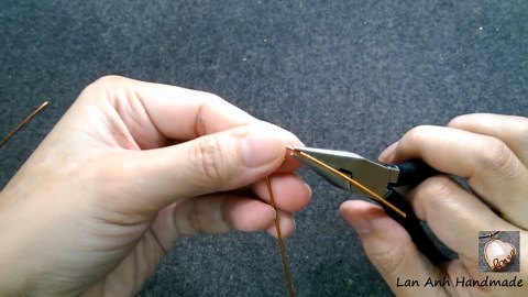 Couple cat earrings - How to make wire jewelry 182