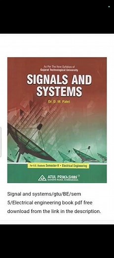 signals and systems/gtu/BE/sem 5/Electrical engineering book pdf