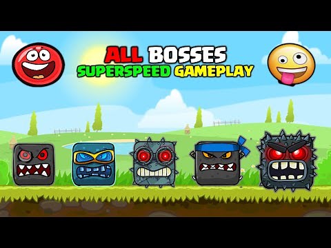 Red Ball 4 | All Bosses (Superspeed Gameplay)