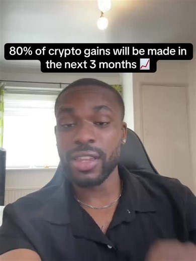 80% of the gains will bring made in the next 3 months 📈 #crypto #bitcoin #fyp #foryou #altseason