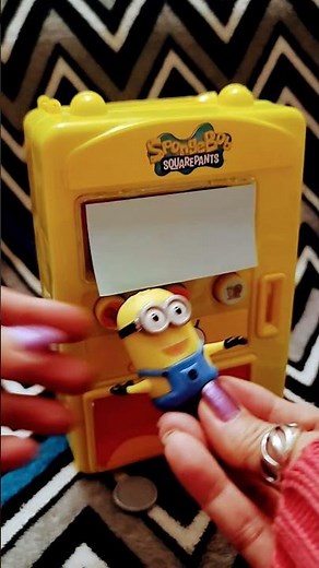 Minions from SpongeBob mini Vending Machine ASMR #shorts #asmr #shortvideo #minions #spongebob #mini
