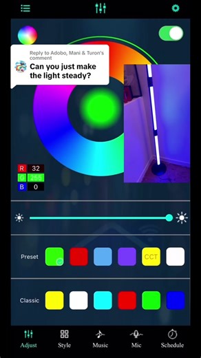 Replying to @Adobo, Mani & Turon yes you can with the magic lantern app super easy to use. #tiktokshopshortvideosprint #fyp #magiclantern #floorlamp