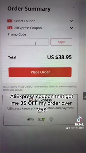 3$ OFF 25$+ Order AliExpress Promo Code#aliexpress