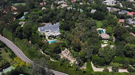 Flyover of Jeff Bezos’s Massive Beverly Hills Property