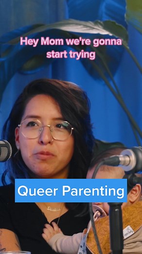 Are you queer & thinking about starting a family? 👩‍👩‍👦 🌈 Its time to checkout this full epsidoe where Daniela & Nancy of @Lower East Side Studio spill ALL the tea about conception, pregnancy, birth, and BABY. . . . #podcast #queerpodcast #queerparenting #queerfamily