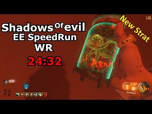 Shadows Of Evil Solo Easter Egg Speed Run World Record 24:32 new strat