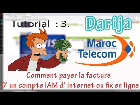 Tutorial 3 :Comment payer la facture D' un compte IAM d' internet ou fix en ligne