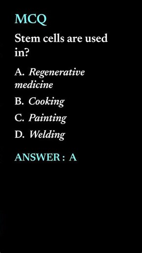 Stem Cell Research MCQ Quiz | 5 Important Questions with Answers | Stem Cells