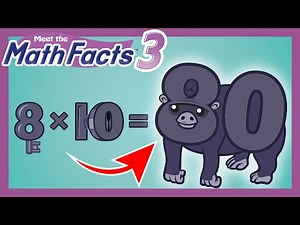 Meet the Math Facts Multiplication & Division - 8 x 10 = 80 | Preschool Prep Company