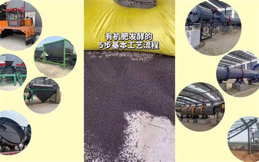 有机肥肥料的基本工艺流程，有机肥颗粒生产线全套设备