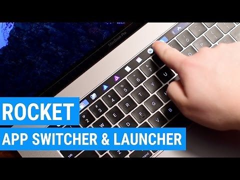 Rocket is an App Launcher & App Switch for the MacBook Pro Touch Bar