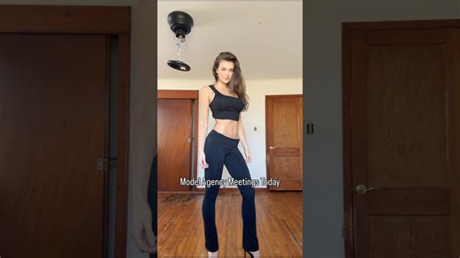 A model celebrates finally getting signed by a modeling agency