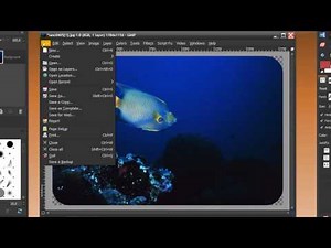 Rounded corners in GIMP (spoken version)