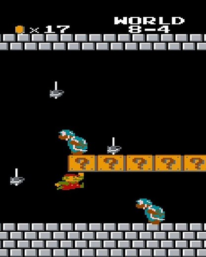 NES Super Mario Bros. Next World 8-4 | Final Level #nintendo #mario