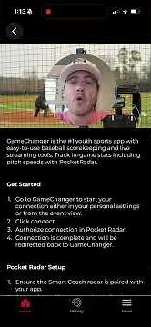 Integrating Pocket Radar PLUS with Gamechanger in 60 seconds!