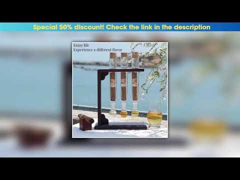 Hands-on Three tube cigar Sealed Glass Tube Cigar Moisturizing Box for Multiple Scents Fragrance Ba