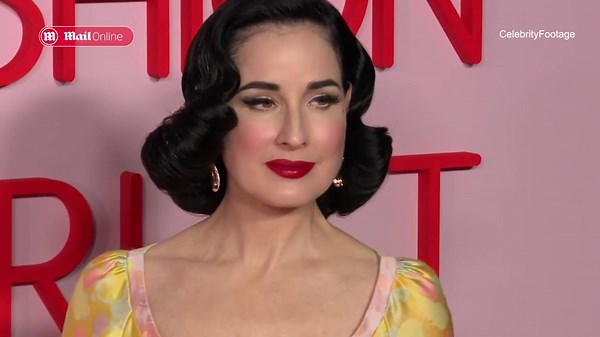 Burlesque star Dita Von Teese at the Fashion Trust event in LA