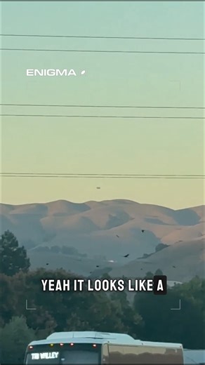Two witnesses in Sunol, California caught this "black shape floating over the mountains" last week. Any thoughts on what this could be?🤔 #california #UAP | Enigma Labs