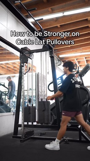 Here’s something that should immediately make you stronger on cable lat pullovers, take a false grip on the bar by keeping your wrists slightly flexed. You should be able to get better force transfer this way. | Tyler Path