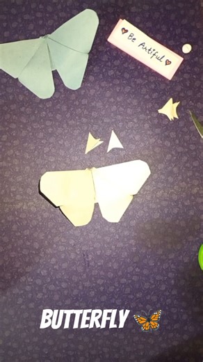 MAKE AN EASY BUTTERFLY FROM A PAPER | Easy Origami Tutorial | No Glue paper craft
