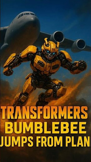 🔥 Bumblebee Jumps From Plane | Epic Fight Scene | Transformers: Rise of the Beasts