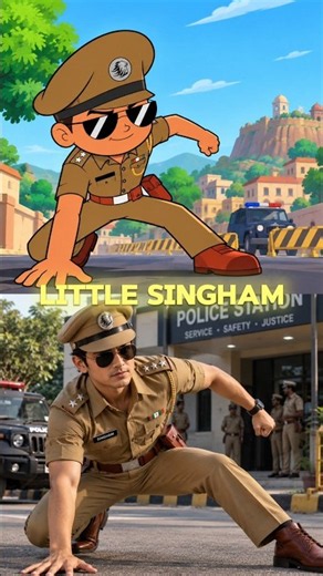 Little Singham Cartoon Characters as Real Life 🔥😱 | AI Transformation #shorts #trending #cartoon
