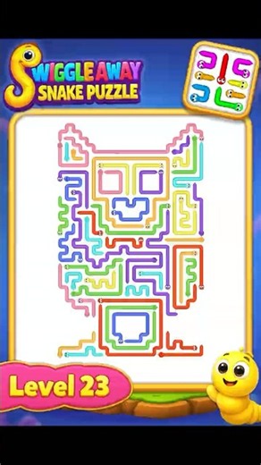 Wiggle Away: Snake Puzzle | Level 23 | A Satisfying Puzzle ! ✨