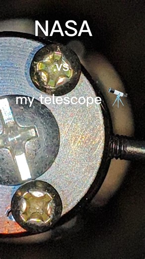 NASA vs my telescope 🔭 #shorts