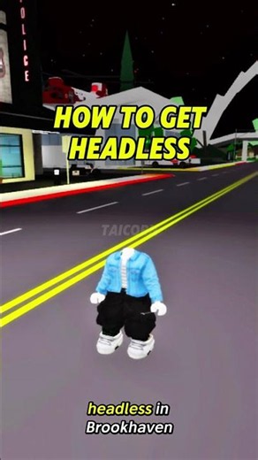 How To Get HEADLESS in BROOKHAVEN #roblox