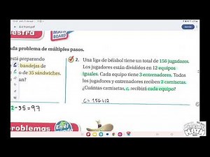 Lección 8.4: Representar y resolver problemas de varios pasos - Lesson 8.4 Texas Go Math! Spanish