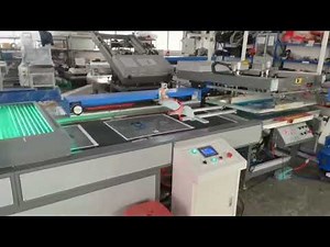 Fully automatic flat screen printing machine, high speed and easy to operate screen printing