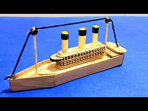 How to make Ship with Popsicle sticks | How to make POPSICLE stick ship | Ship with ice cream stick