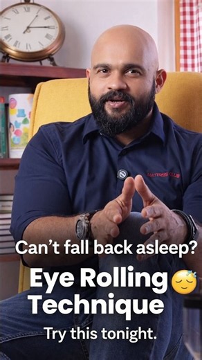 Fall Asleep Faster with this Eye Rolling Technique | Sleep Coach | Mattress Club