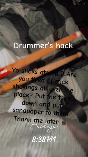 I have to confess !! Most of this has to do with the wood worker side of me but nevertheless !! Get in on this!!! Prolong the life of your drum stick, you won’t be disappointed especially for those favorite sticks you have | Vincent Jamal