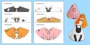Farm Animal Cone Characters