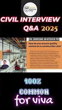 Civil Engineer Interview Questions and Answers (Short-3) | Civil Engineering Interview Questions-3
