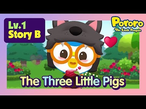 [Lv.1] The Three Little Pigs in a Cookie House? | Bed time story for kids | Fairy Tales | Pororo