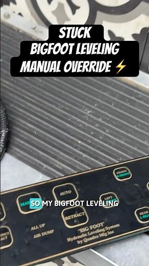 RV Jack Stuck Down? Emergency Fix for Bigfoot Leveling System