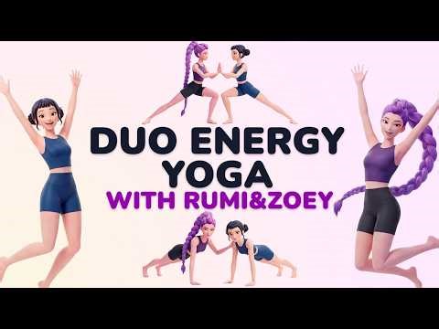 Duo Energy Yoga Flow for Kids with Rumi & Zoey | KPop Demon Hunters